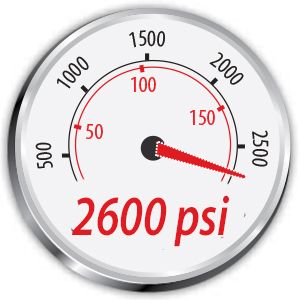 2600 psi